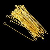 Пин "Петля" 50 мм. (зол.)