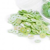Пайетки 4 мм. нежная зелень