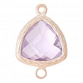 Коннектор "CRYSTALS" светло-розовый треугольник