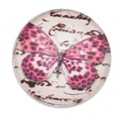 Кнопка Chunk стеклянная "Бабочка"  #1