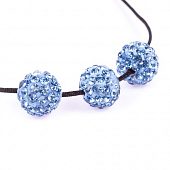 Бусина "Стразовая" Голубая