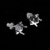 Пуссеты-касты "Квадрат" 8х8 мм.