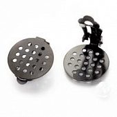 Клипсы с платформой для приклеивания 16 мм (черн.)