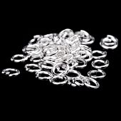 Колечки одинарные 4х0,7 мм. сереб.