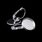 Швензы с платформой для заливки 14 мм. сереб.