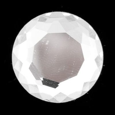 Кнопка Chunk стеклянная граненая прозрачная #1