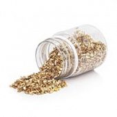 Стеклянная крошка желтое золото 2-3 мм
