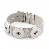 Браслет стальной "Ремешок" Chunk на 3 кнопки