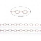 Цепь 3,5х3 мм. роз. золот.