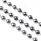 Цепь "Шарик" 2,4 мм. темн.ник.