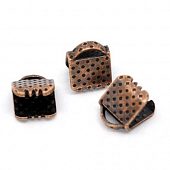 Зажим для ленты 06 мм. медн. текстурный