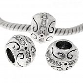 Бусина PNDR "Муссон" белая