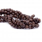 Бронзит - бусина шар, 8 мм.