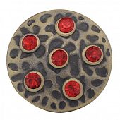 Кнопка Chunk "Драгоценная порода" красная