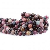 Турмалин микс - бусина шар, 6 мм.