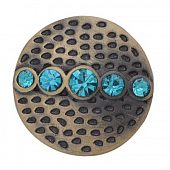 Кнопка Chunk "Пояс Андромеды" голубая