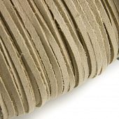 Шнур замшевый серо-бежевый