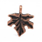 Подвеска "Кленовый лист" медн.