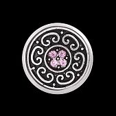 Кнопка Chunk "Завитки" розовая