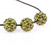 Бусина "Стразовая" Салатовая