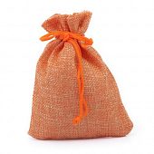 Мешочек "Лён" оранжевый
