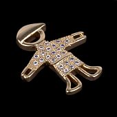 Коннектор LUX "Мальчик в кепке" золот.