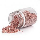 Стеклянная крошка розовое золото 2-3 мм