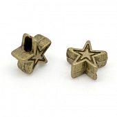 Бусина "Звездочка" бронз.