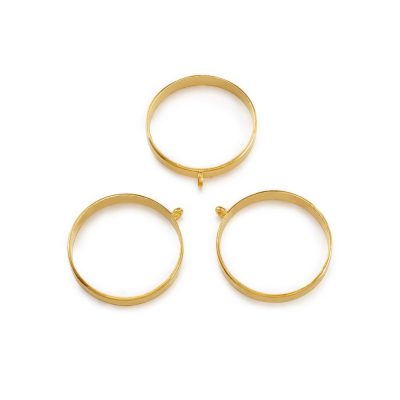 Кулон-контур "Большое кольцо" золото