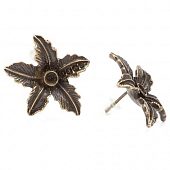 Пуссеты "Тропический куст" бронз.