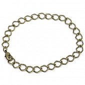 Браслет 20 см "Крапинки". бронз.