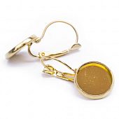 Швензы с платформой для заливки 12 мм. золот.