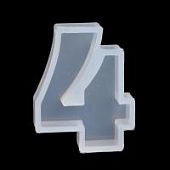 Силиконовый молд "Цифра 4"