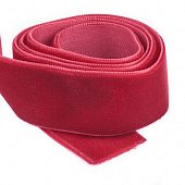 Бархатная лента 25 мм. темно-красная
