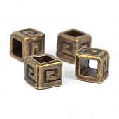 Бусина "Греция" 4 мм. бронз.