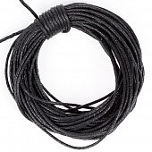Шнур вощеный 1,2 мм черный