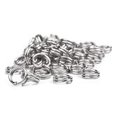 Колечки двойные 5х0,7 мм. ник.