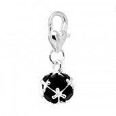 Подвеска с замком лобстером "Антрацит"