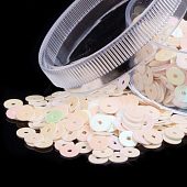 Пайетки 4 мм. топленое молоко