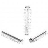 Замок - слайдер магнитный на 8 нитей сереб.