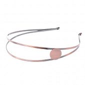 Ободок широкий с платформой мед.