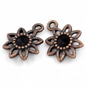 Подвеска для инкрустации "Цветок" медн.