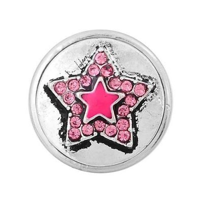 Кнопка Chunk "Звезда" розовая