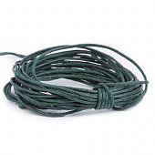 Шнур вощеный 1 мм темно-зеленый