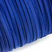 Шнур замшевый синий