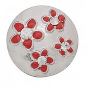 Кнопка Chunk "Полянка" красная