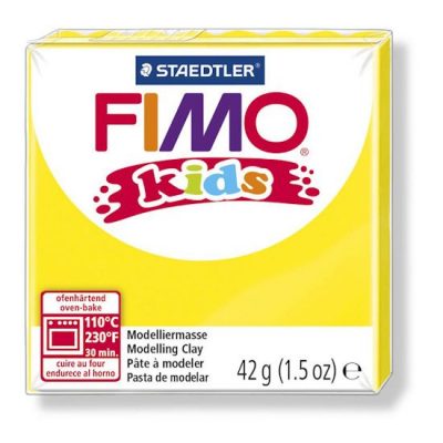 Полимерная глина FIMO kids, желтый (1)