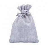 Мешочек "Лён" серо-голубой