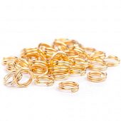 Колечки двойные 5х0,7 мм. золот.