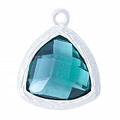 Подвеска "CRYSTALS" бирюзовая треугольник